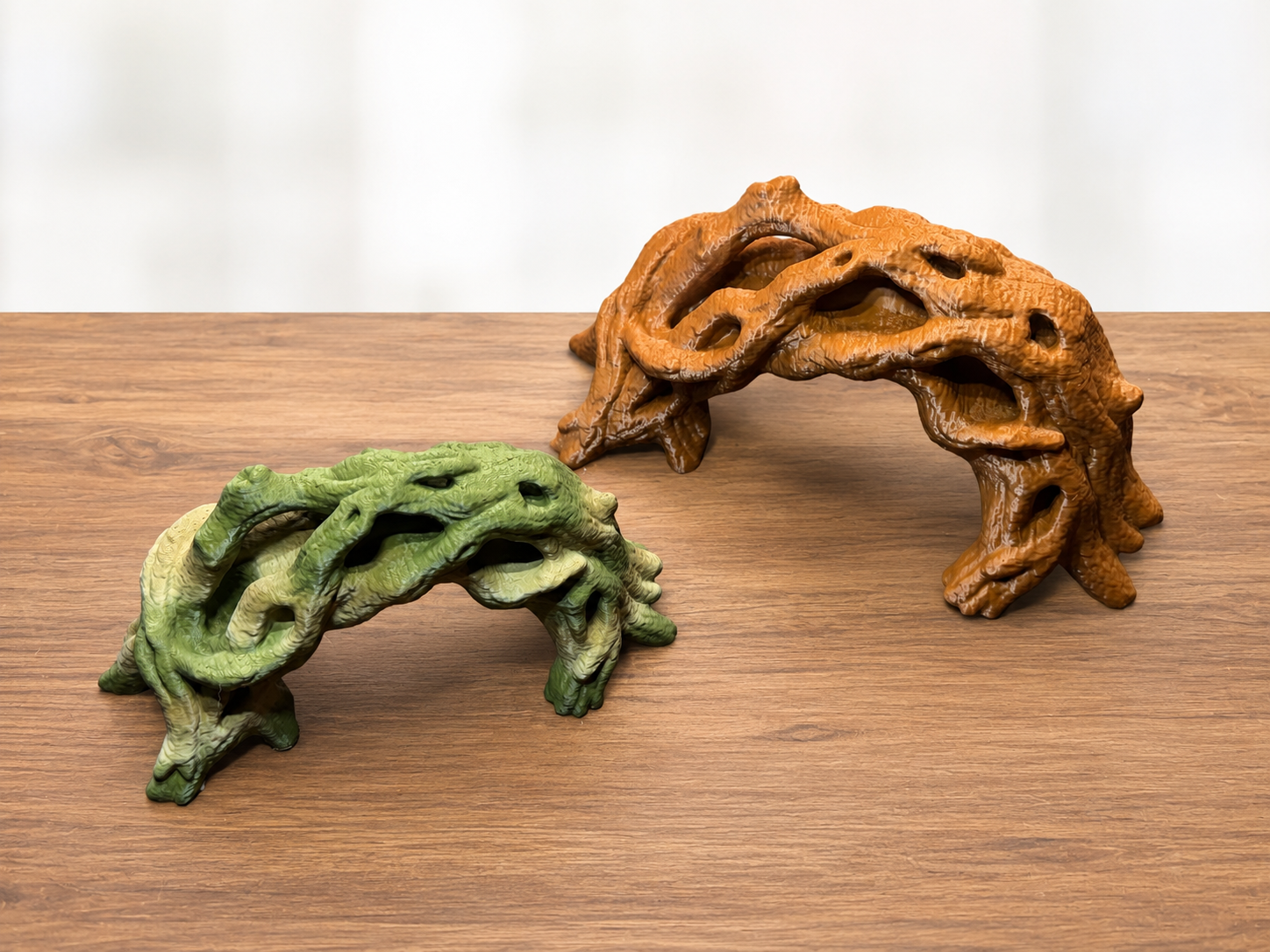Twisted Driftwood Bridge – 3D Printed PLA Climb Hide Foraging Bridge