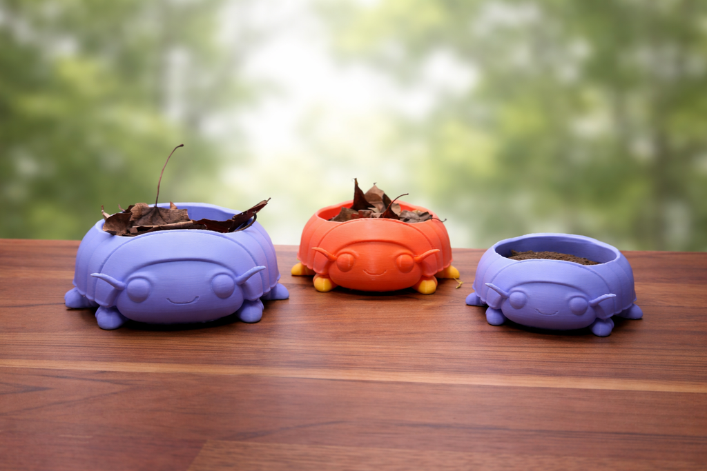 Isopod Food Dish | 3D Printed PLA Bowl for Hermit Crabs | Foraging Dish, Staple Bowl, Cleanup Crew Inspired Tank Decor
