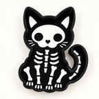 Spooky 3D Printed Feeding Dishes | Ghost, Candy Corn, Skeleton Cat, Halloween Skull & Bride