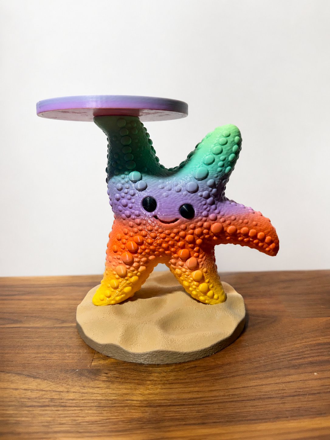 Starfish Food Dish Platform for Hermit Crabs | 3D Printed PLA Feeding Stand | Elevated Food Bowl Holder | Colorful Crabitat Decor