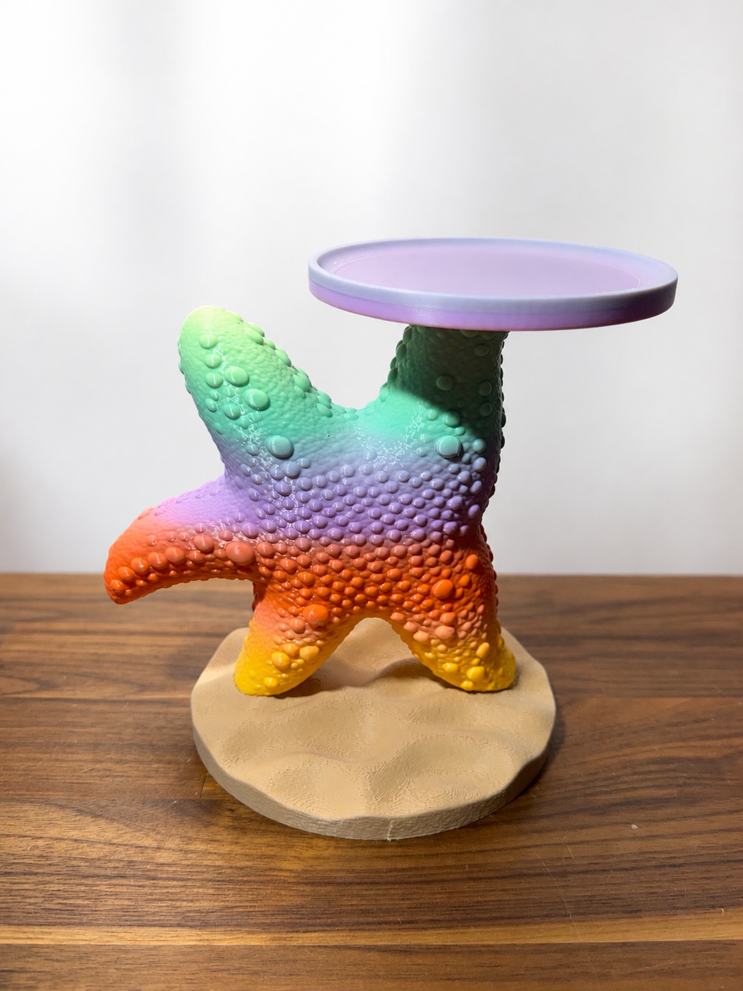 Starfish Food Dish Platform for Hermit Crabs | 3D Printed PLA Feeding Stand | Elevated Food Bowl Holder | Colorful Crabitat Decor