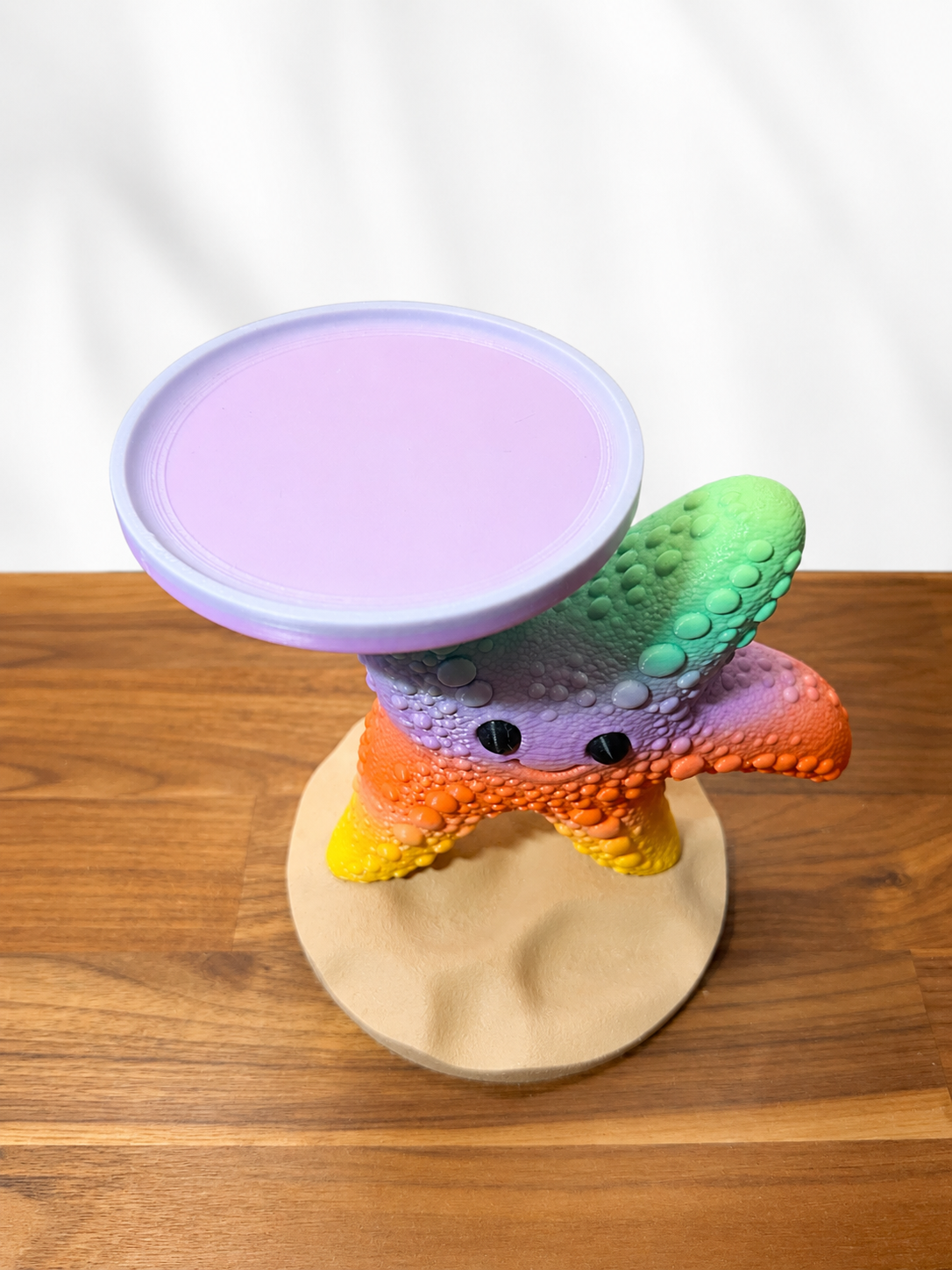 Starfish Food Dish Platform for Hermit Crabs | 3D Printed PLA Feeding Stand | Elevated Food Bowl Holder | Colorful Crabitat Decor