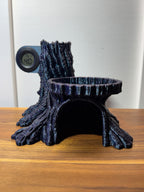Tree Stump Hygrometer Stand, Climb, Hide, Foraging Platform – Hygrometer Included!