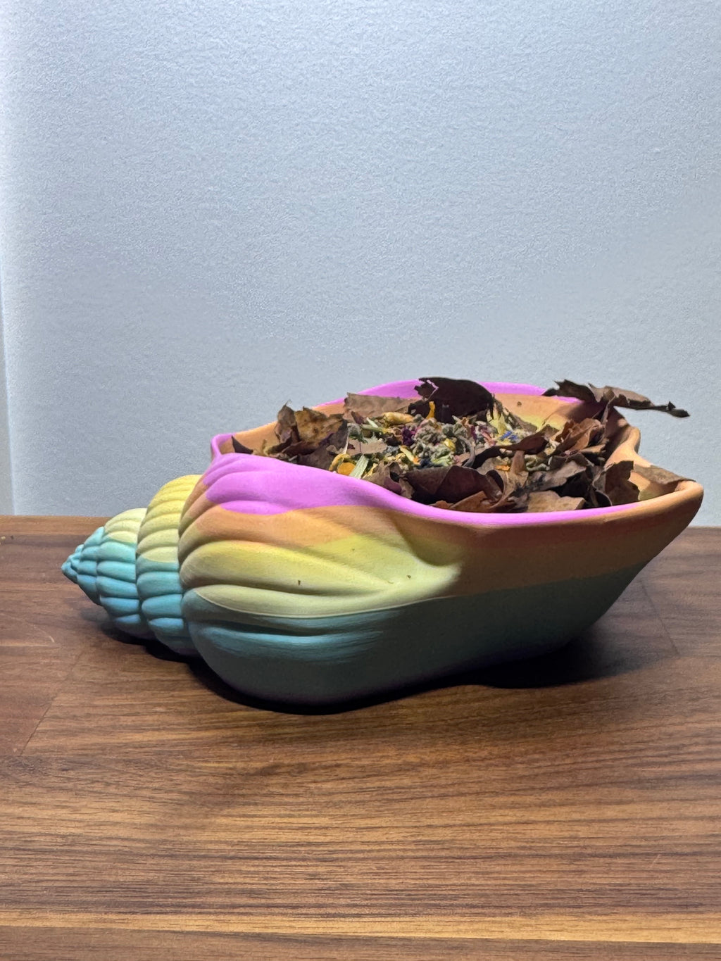 Seashell Foraging Bowl | Ocean-Inspired 3D Printed PLA Bowl for Foraging