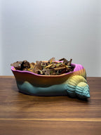 Seashell Foraging Bowl | Ocean-Inspired 3D Printed PLA Bowl for Foraging