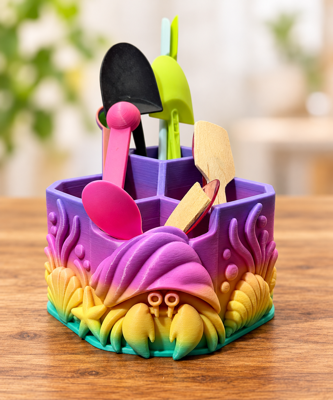 Spoon Holder & Organizer – Ocean-Themed Feeding Spoon Storage
