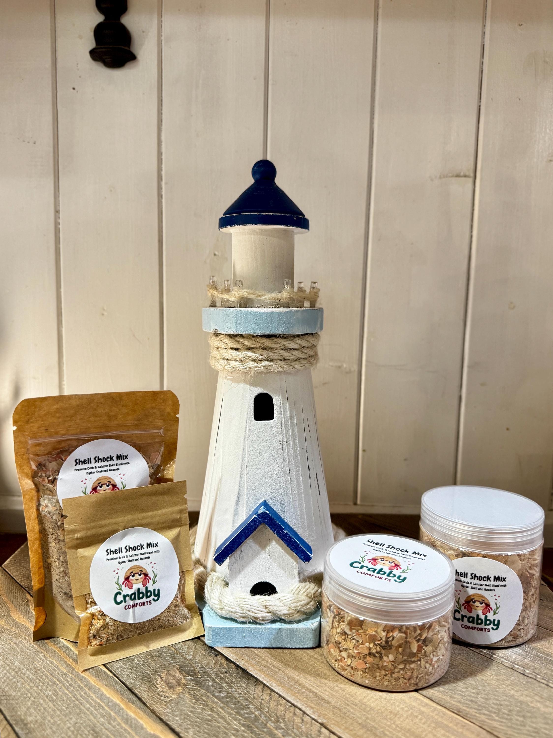 Shell Shock Mix: Crab & Lobster Shell Blend for Hermit Crabs