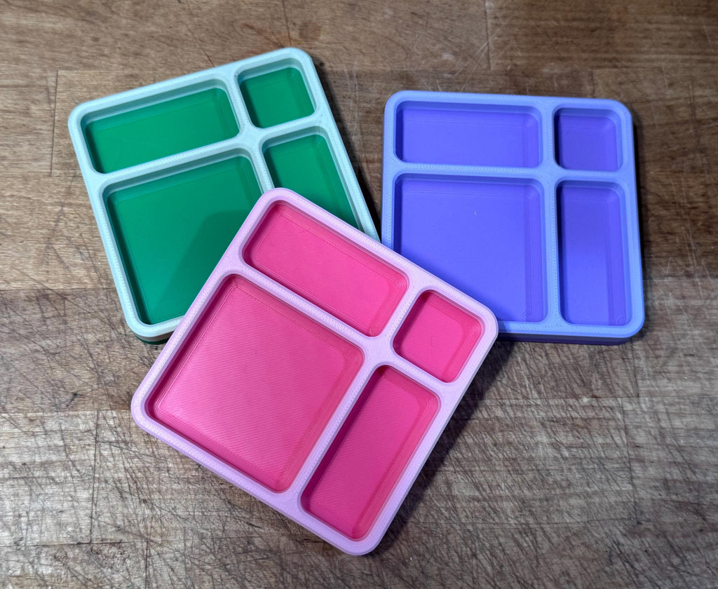 Hermit Crab Food Dish - 4 Slot (3D Printed)