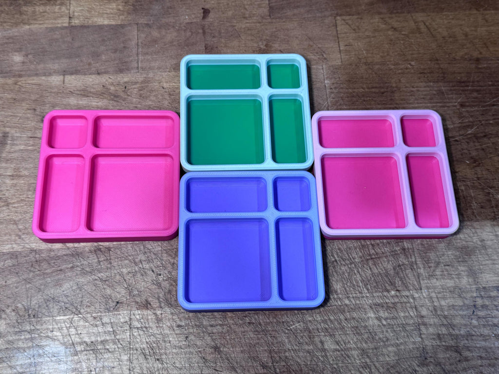 Hermit Crab Food Dish - 4 Slot (3D Printed)