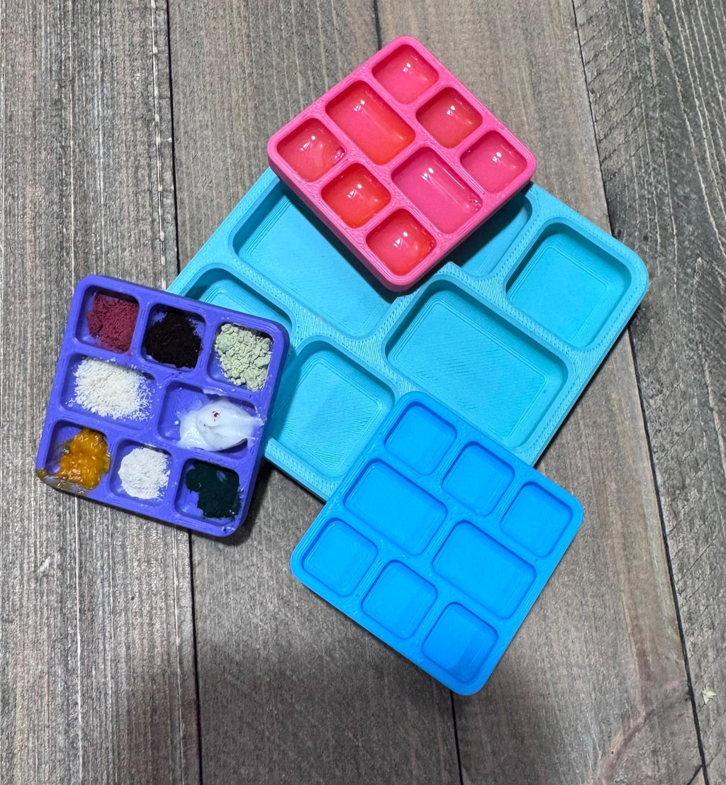 Mini Hermit Crab Oil/Powder Dish - 8 Slot (3D Printed) - SET OF 2!!