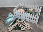 3D-Printed Picket Fence Moss Pit  Hermit Crab Shell Shop & Foraging Tray, PLA Tank Decor