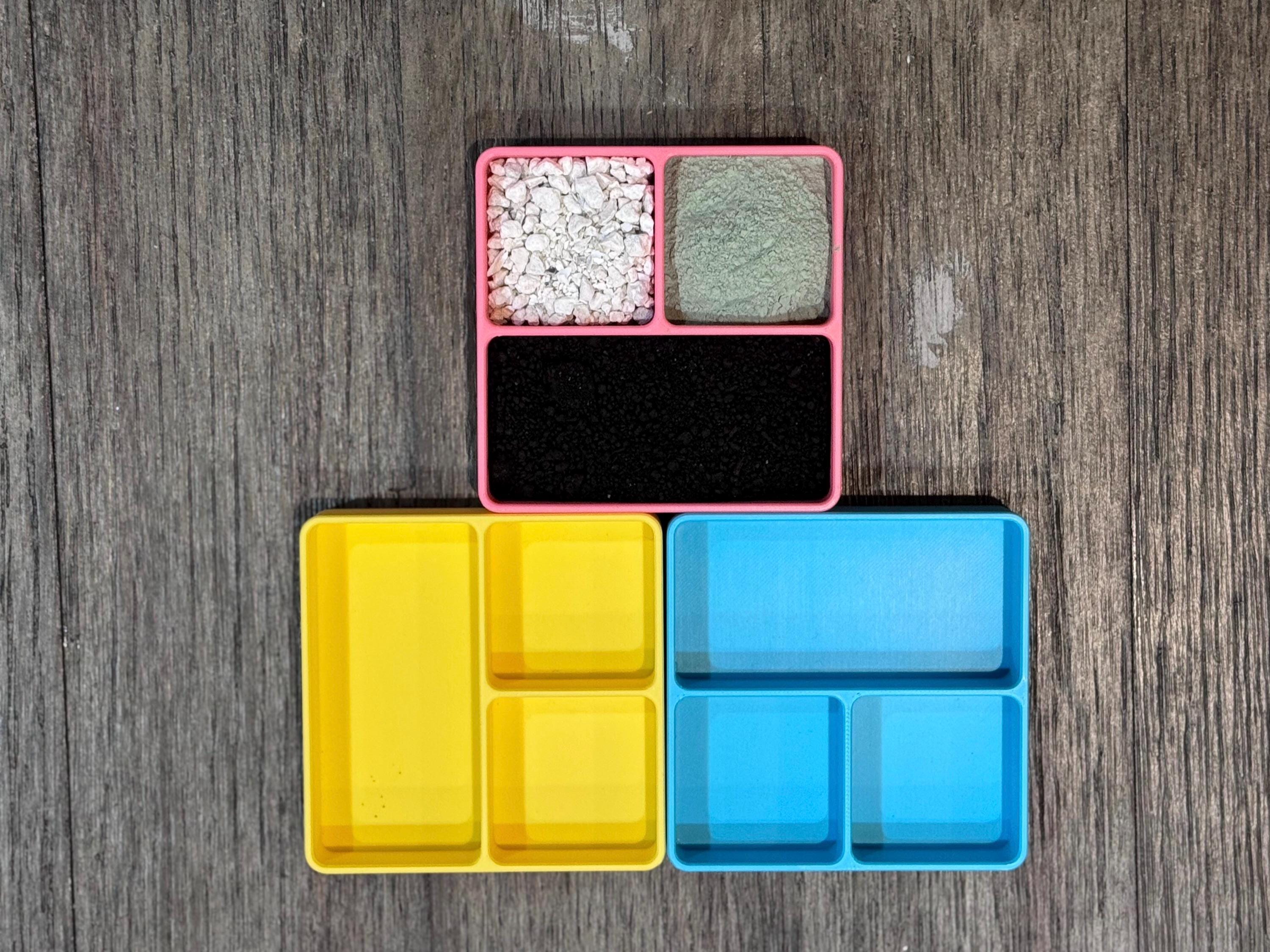 Hermit Crab Staples Dish - 3 Slot (3D Printed)
