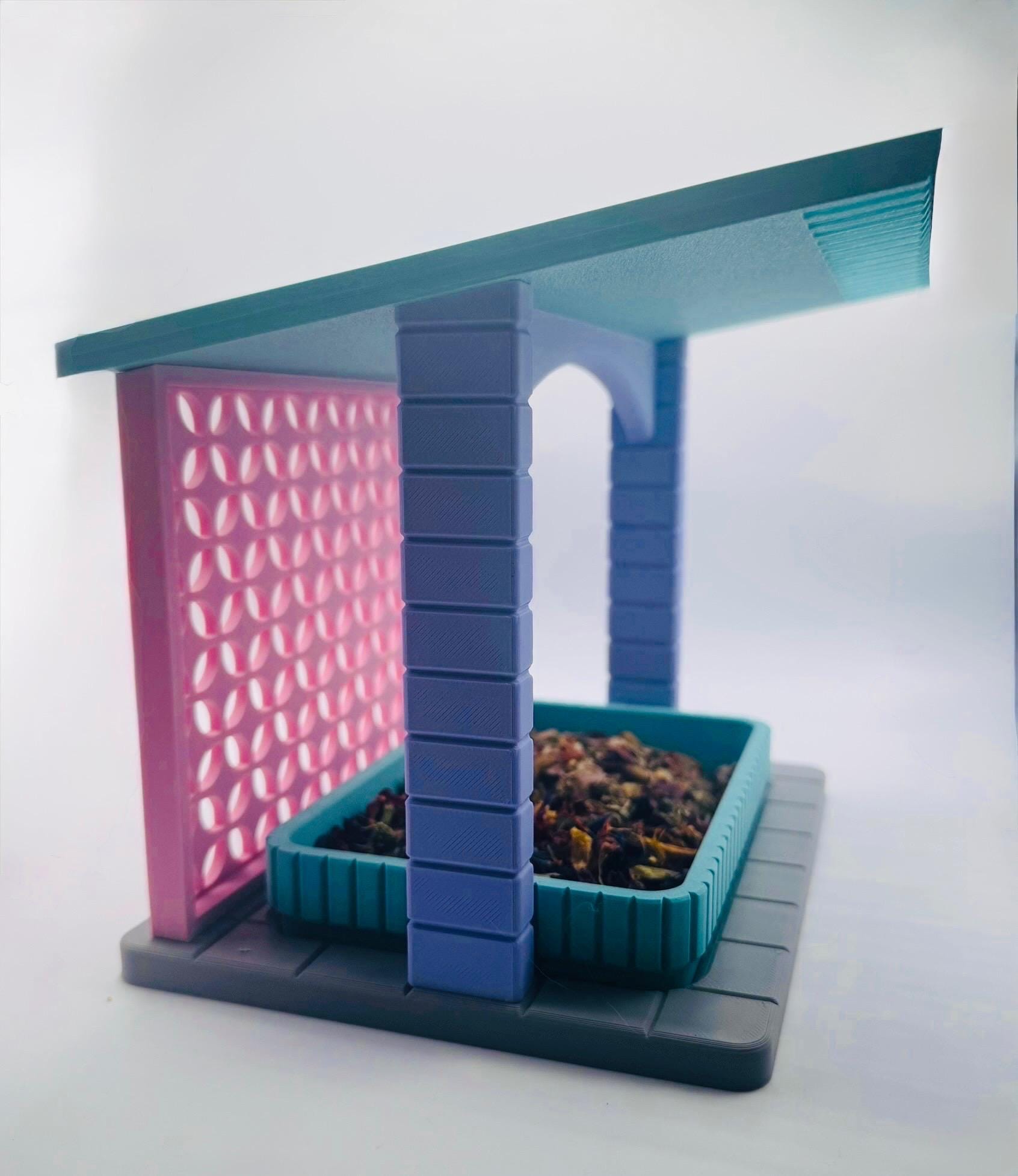 3D Printed Mid-Century Hermit Crab Porch  Cottage Charm Foraging Dish