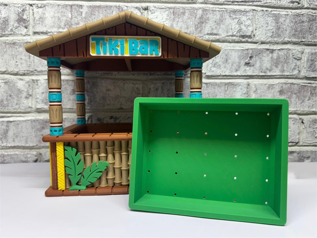 Tiki Bar Hermit Crab Foraging Station: Tropical Beach Hideout