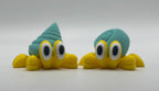 3D Printed Hermit Crab Figurines  Articulated Legs  4 Color Options  Choose Shell Style & Pack