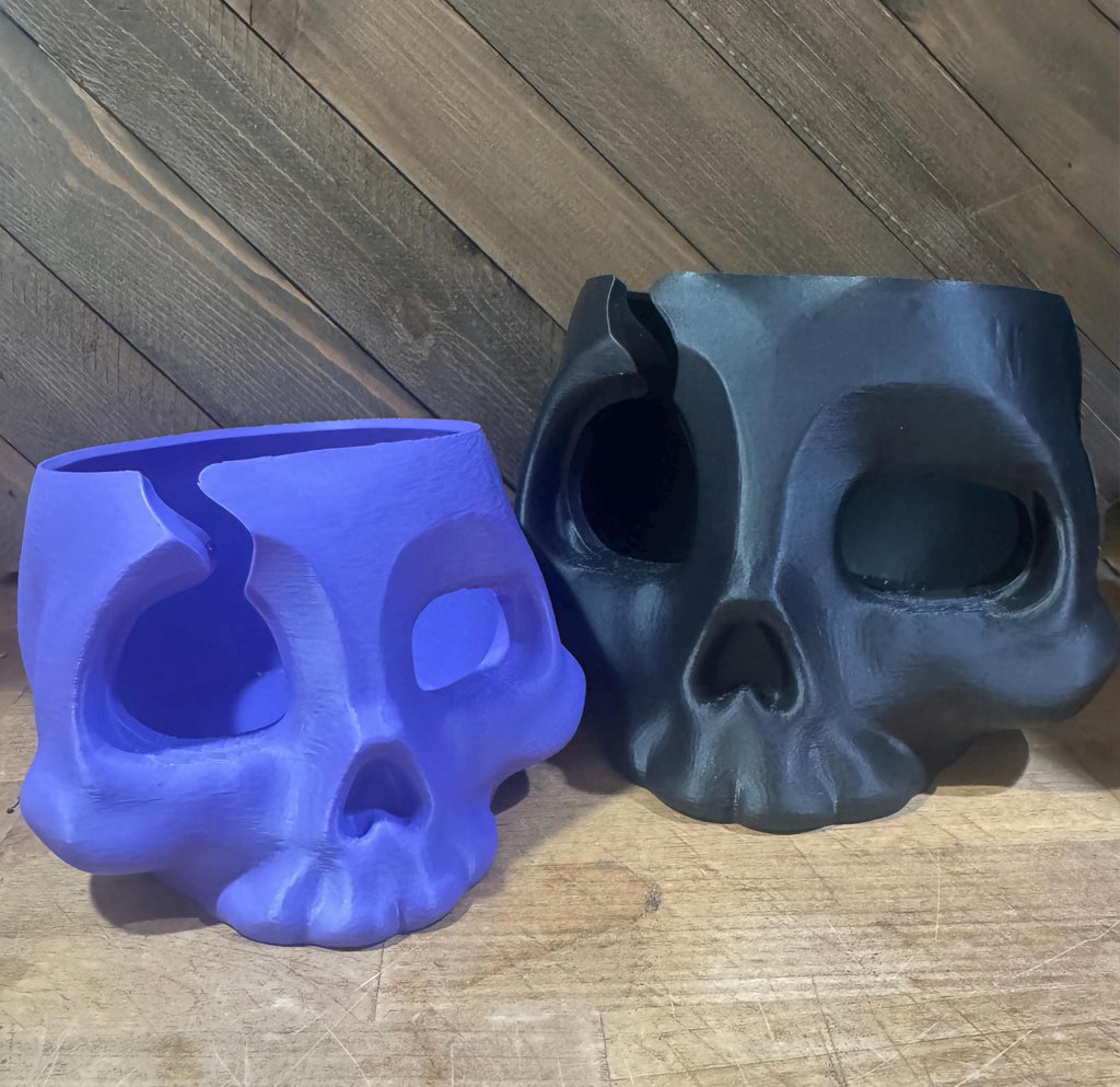 Hermit Crab Skull Hide  Foraging Bowl & Moss Pit | 3D Printed Habitat Decor