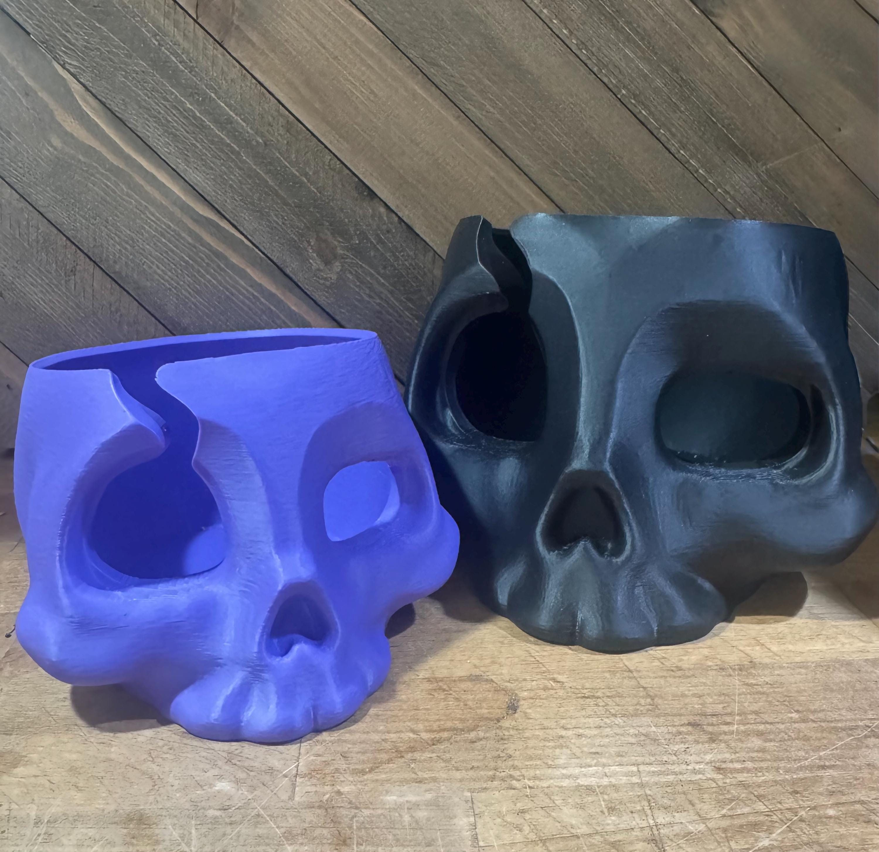 Hermit Crab Skull Hide  Foraging Bowl & Moss Pit | 3D Printed Habitat Decor