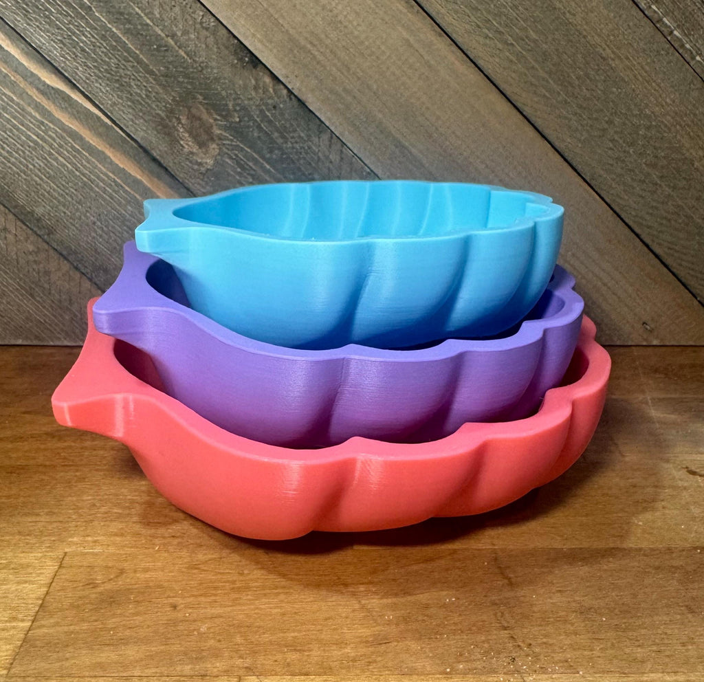 3D Printed Shell-Shaped Hermit Crab Dish: Colorful Tank Decor