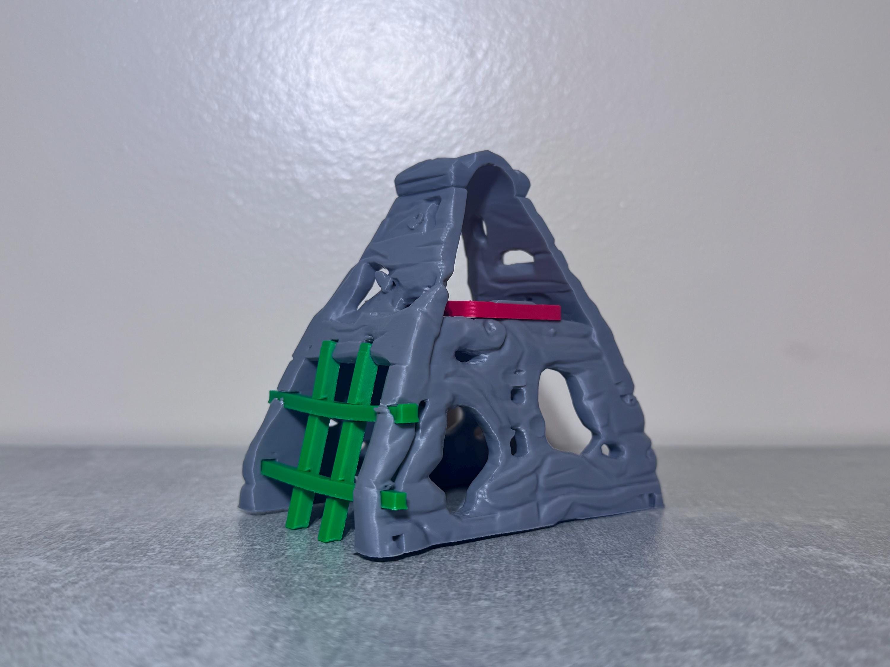 Hermit Crab Mountain Playground | 3D Printed Climbing & Hiding Feature  3 Sizes