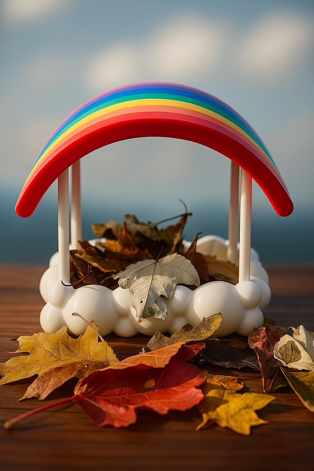 Rainbow Foraging Dish for Hermit Crabs | 3D Printed Crabitat Accessory