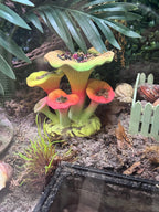 Hermit Crab Mushroom Toy & Foraging Dish | 3D Printed PLA Habitat Decor