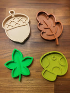 Fall-Themed Food Dishes | Maple Leaf, Acorn, Oak Leaf or Mushroom