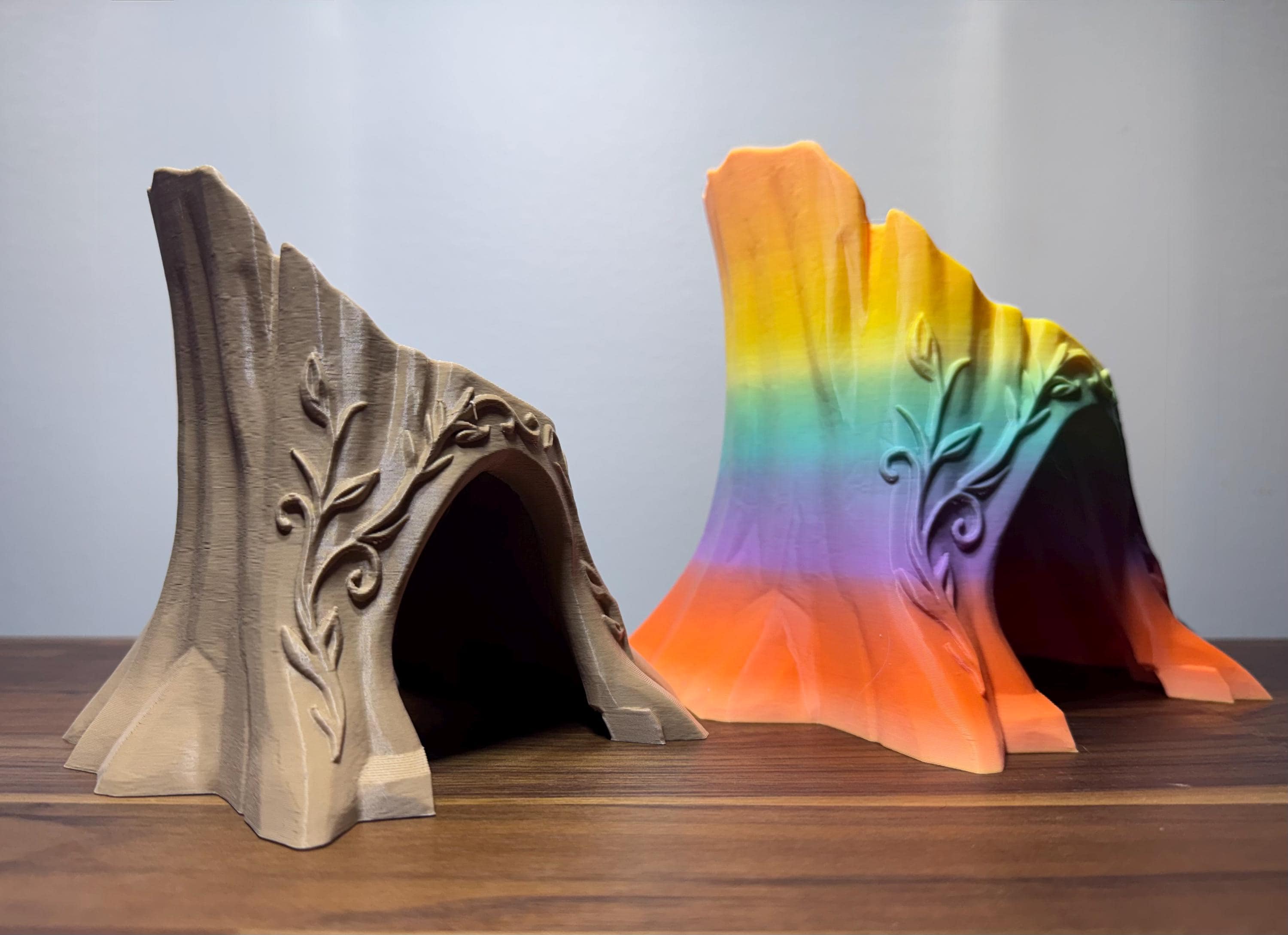 Woodland Tree Stump Hide | Hermit Crab Climbing & Hiding Hut | 3D Printed PLA | Multiple Colors  Sizes