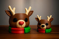 Hermit Crab Reindeer Foraging Dish | Holiday Crabitat Bowl | 3D Printed PLA Enrichment Toy