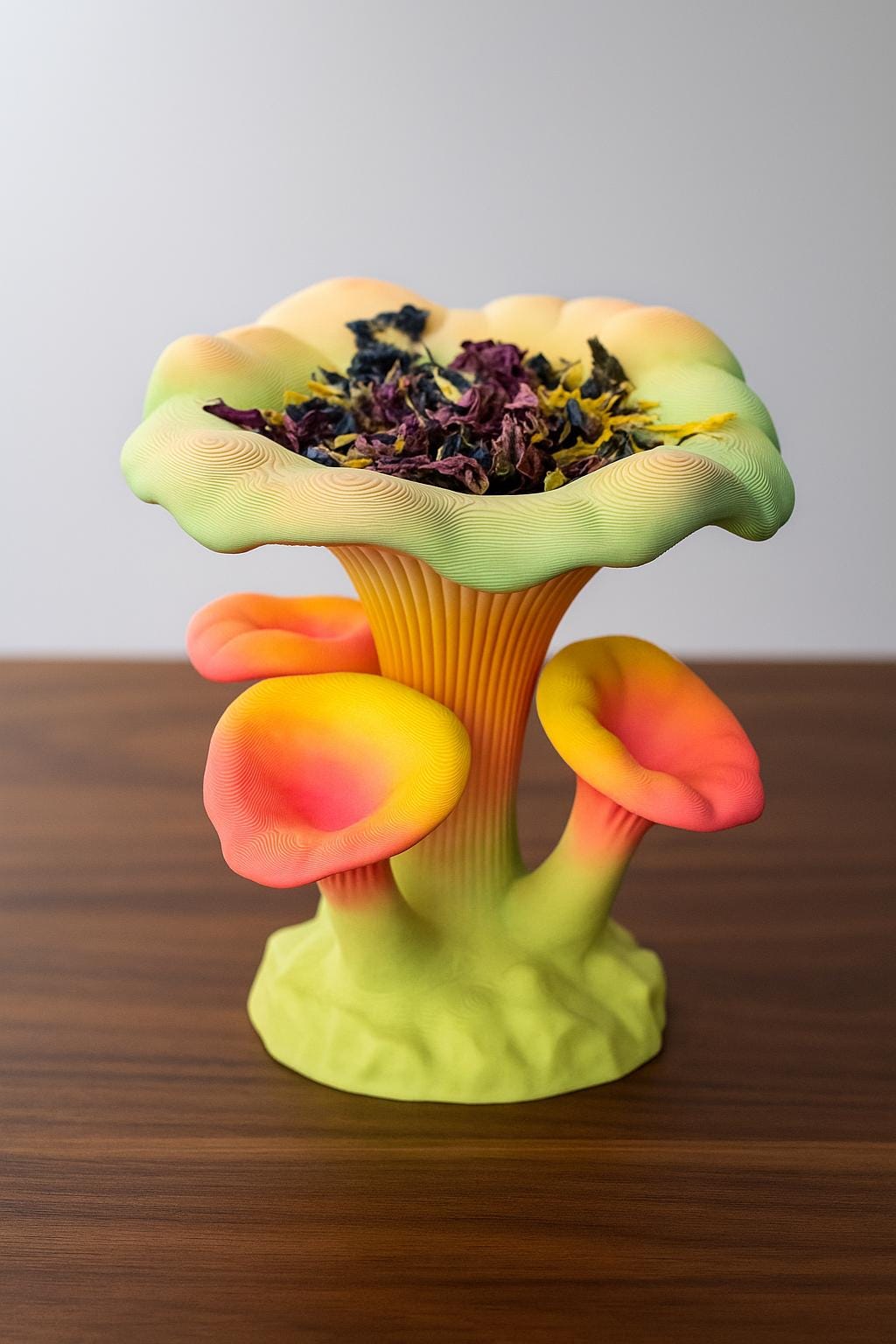 Hermit Crab Mushroom Toy & Foraging Dish | 3D Printed PLA Habitat Decor