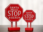 Santa Please STOP Here - Hermit Crab Holiday Sign  3D Printed PLA | 2 sizes available