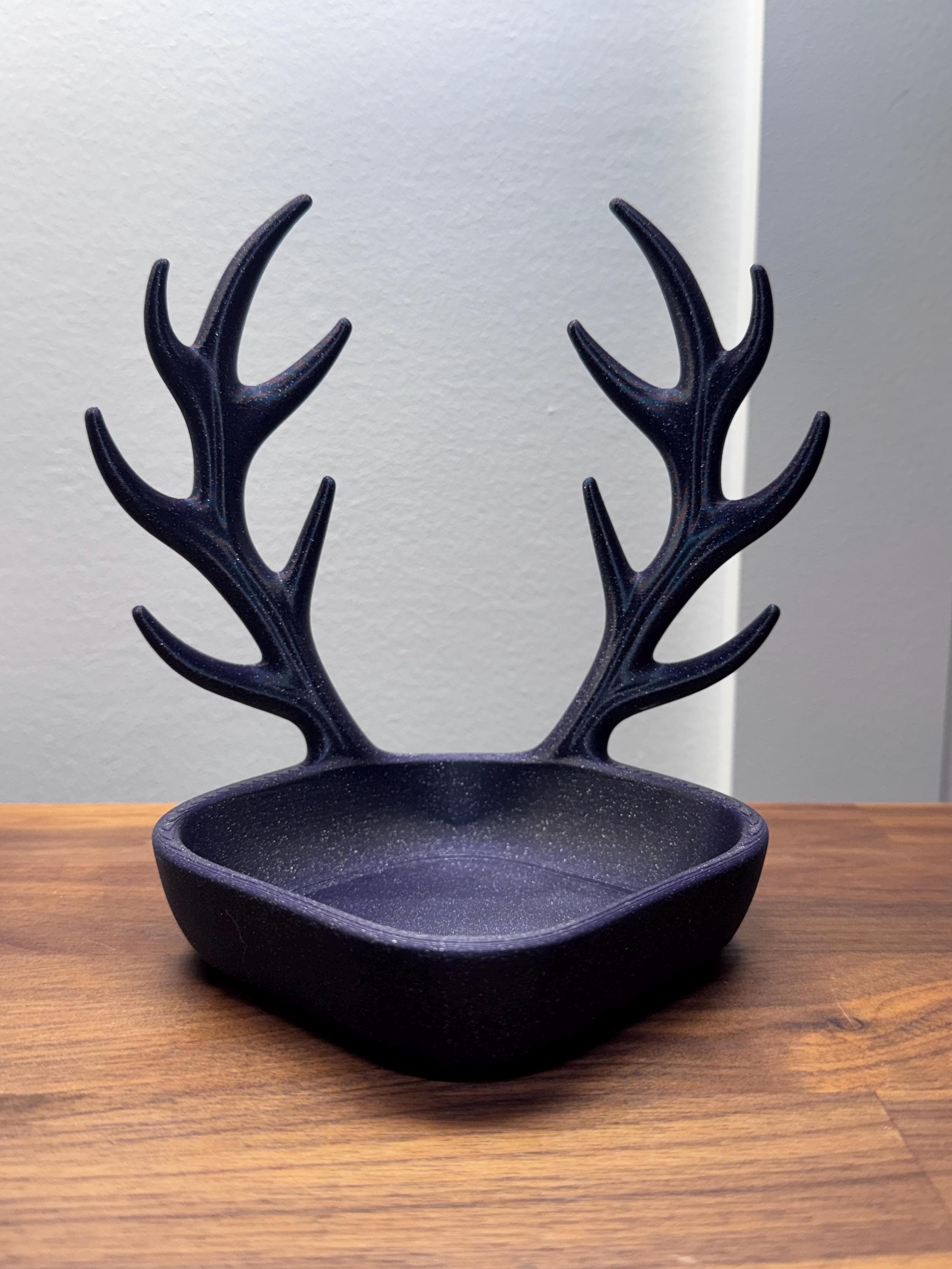 Antler Foraging Dish | Woodland Christmas Tank Decor (3D Printed PLA)