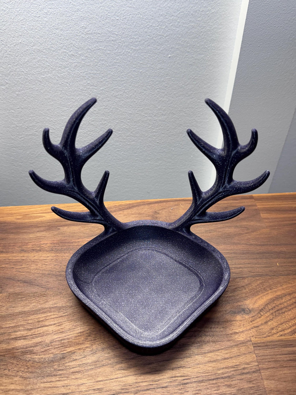 Antler Foraging Dish | Woodland Christmas Tank Decor (3D Printed PLA)