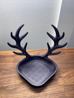 Antler Foraging Dish | Woodland Christmas Tank Decor (3D Printed PLA)