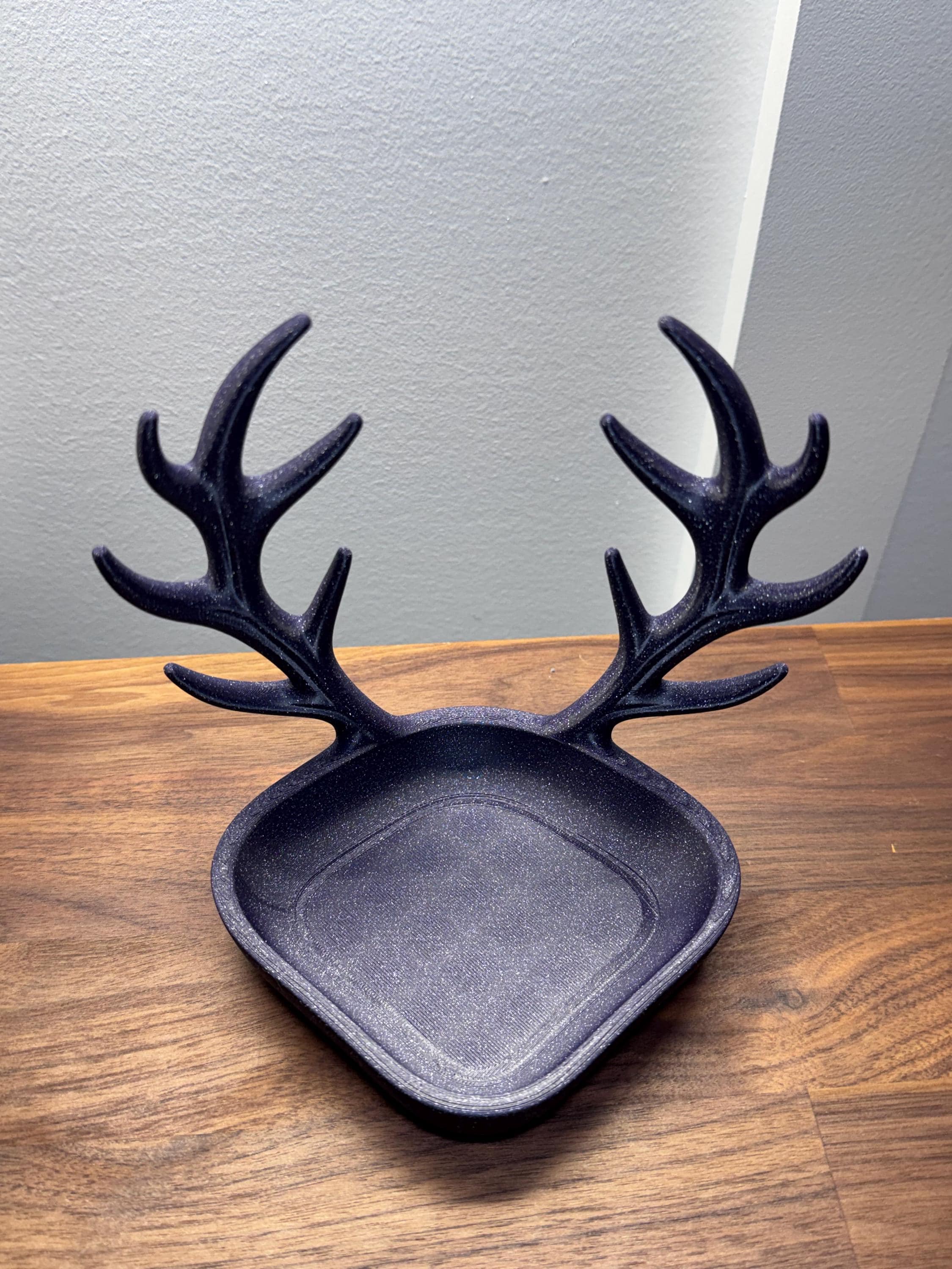 Antler Foraging Dish | Woodland Christmas Tank Decor (3D Printed PLA)