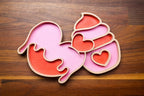 3D Printed Valentine's Food Dishes  Heart & Cupcake Designs