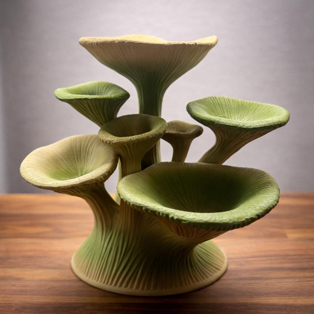 Hermit Crab Mushroom Climbing Toy & Foraging Dish - V2 | 3D Printed PLA Habitat Decor | Crabby Comforts Enrichment Accessory