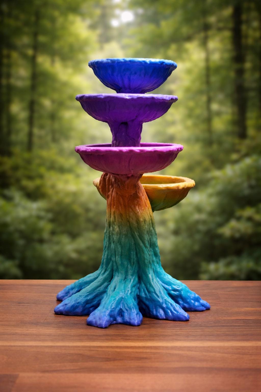 Hermit Crab Foraging Tree | Multi-Bowl Enrichment Stand | 3D Printed Crabitat Decor