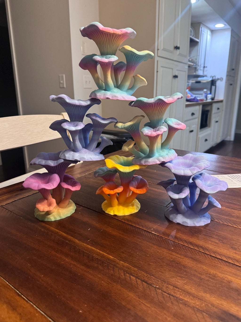 Hermit Crab Mushroom Toy & Foraging Dish | 3D Printed PLA Habitat Decor