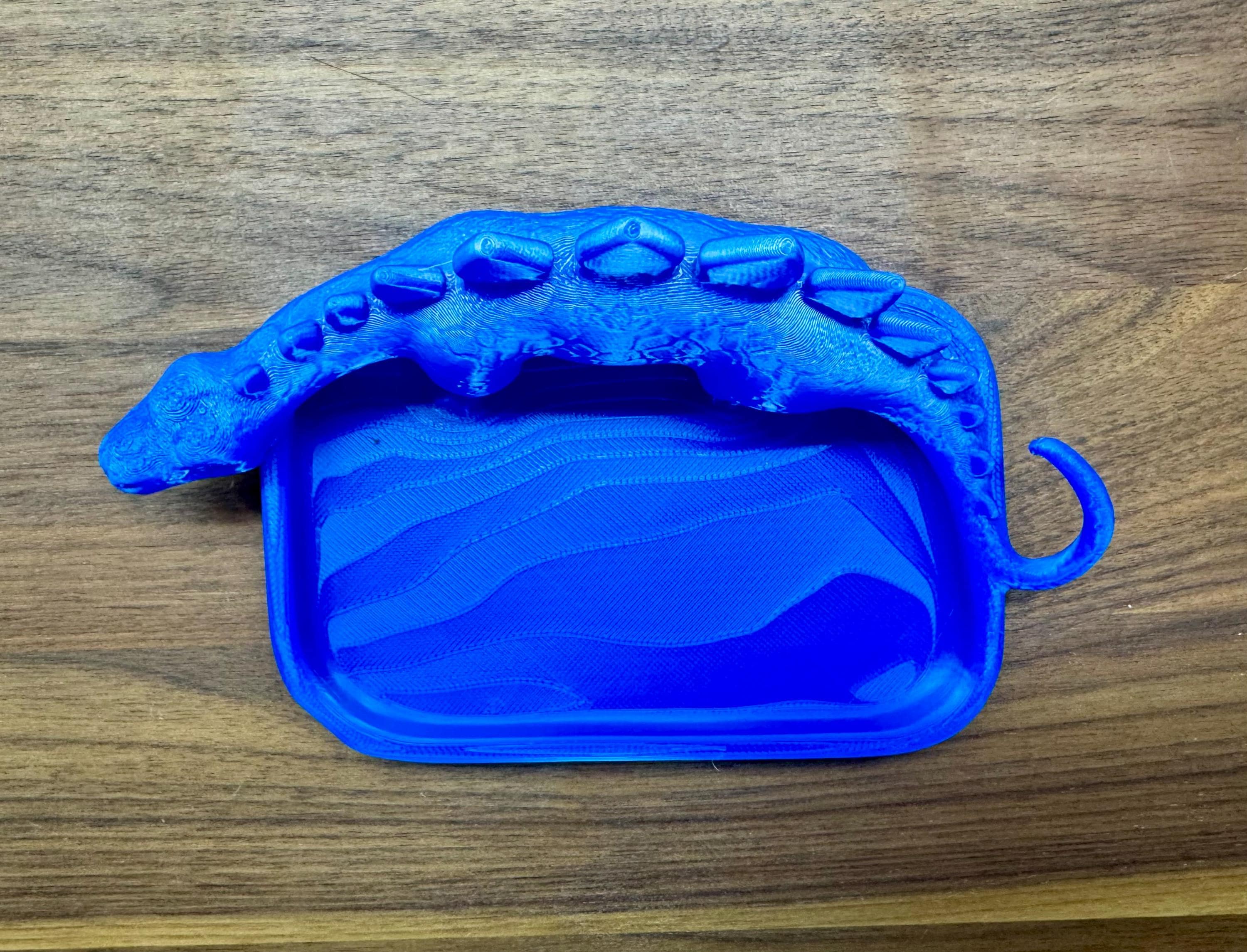 Dinosaur Foraging Dish and Chia Seed Garden | T-Rex  Stegosaurus  Triceratops | 3D Printed PLA | Worm Castings & Chia Seeds Included