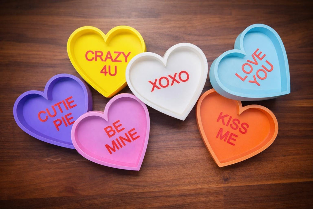 3D Convo Heart Food Dishes for Hermit Crabs | Valentines | Candy Heart