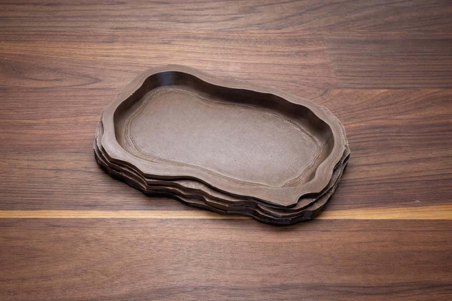 Natural Stone-Style Food Dish | Hermit Crab & Terrarium Feeding Bowl | 3D Printed PLA