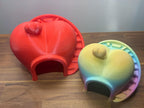 Heart Hideout Habitat with Stairs | Hermit Crab & Reptile Enrichment Hide