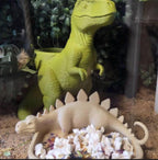 Dinosaur Foraging Dish and Chia Seed Garden | T-Rex  Stegosaurus  Triceratops | 3D Printed PLA | Worm Castings & Chia Seeds Included