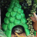 Hermit Crab Tree Hide | 3D Printed PLA Hideaway | Cozy Crabitat Decoration | Small & Large Sizes