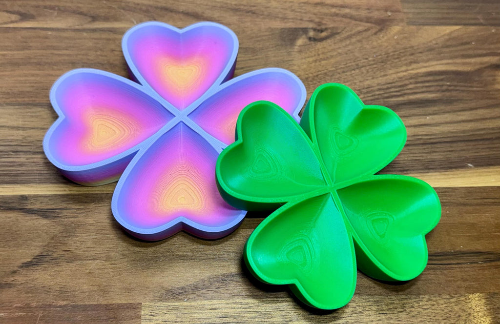 Hermit Crab Food Dish | 4-Compartment Clover Tray | Heart-Shaped Feeding Dish | 3D Printed PLA
