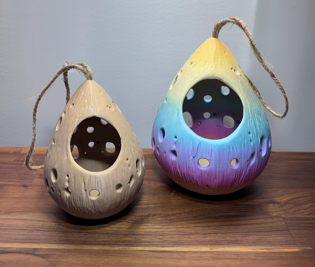 Hanging Hermit Crab Hideout Pod | Natural Terrarium Decor