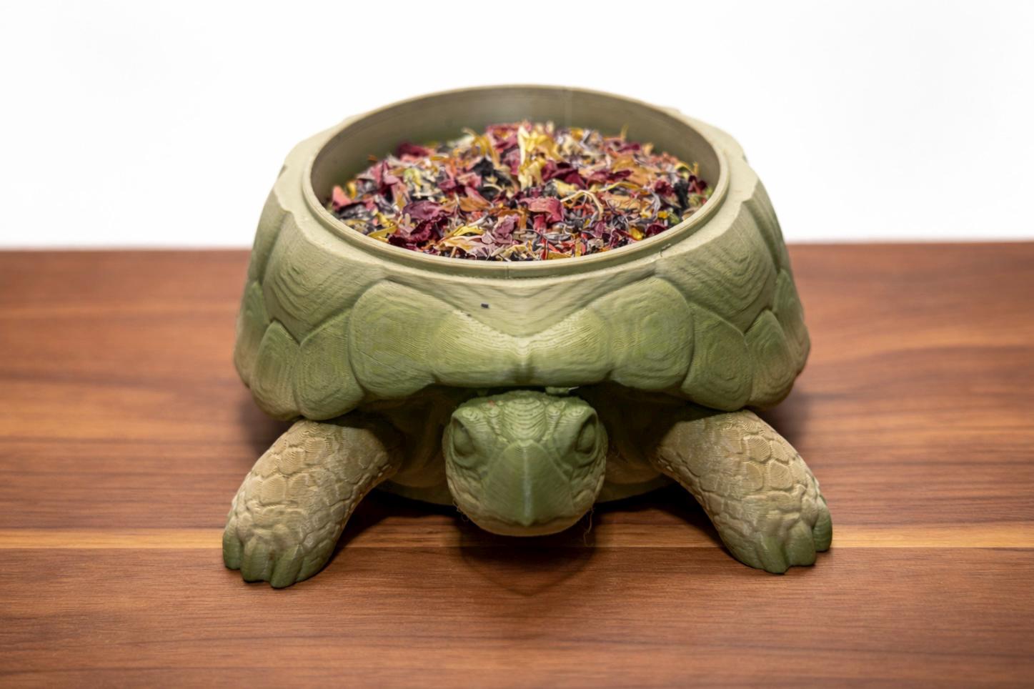 Turtle Foraging Food Dish | Hermit Crab, Reptile & Invertebrate Enrichment Bowl
