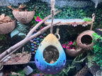 Hanging Hermit Crab Hideout Pod | Natural Terrarium Decor
