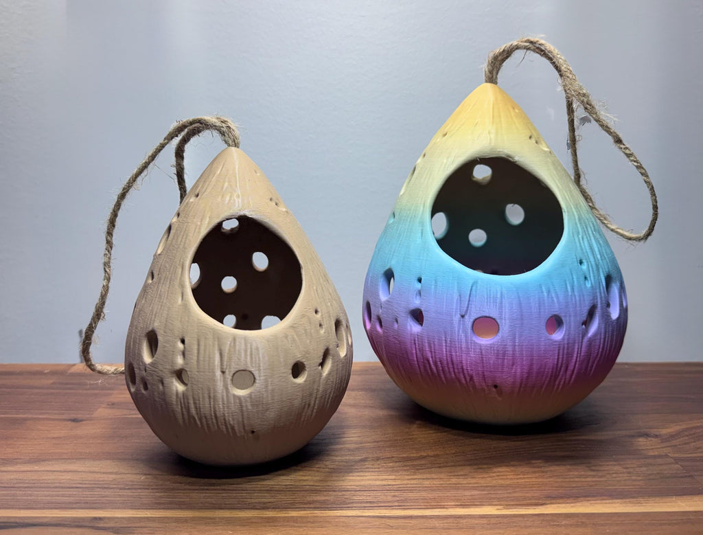 Hanging Hermit Crab Hideout Pod | Natural Terrarium Decor