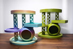 Playground Tower + Hide + Feeding Tray | 3D Printed Terrarium Climber | Reptile Enrichment Stand | 2 Sizes